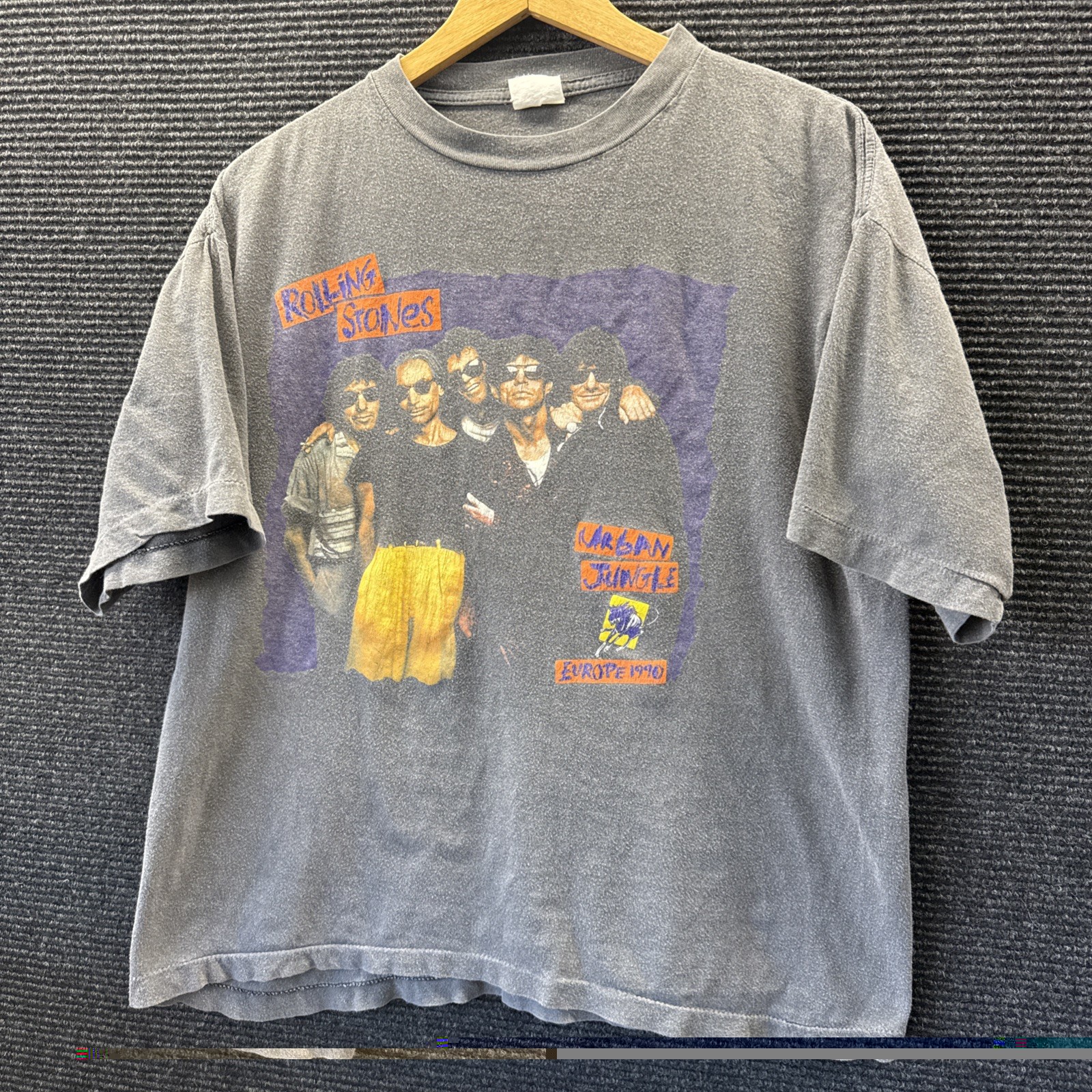 The Rolling Stones 1990 Urban Jungle Europe Tour T-Shirt 90s Vintage VTG