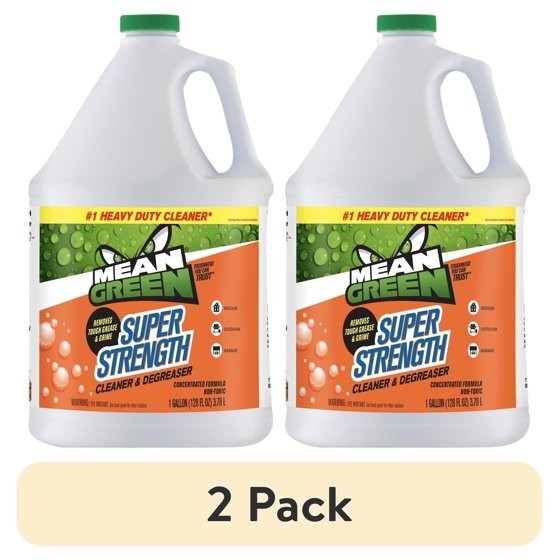 Mean Green Super Strength Cleaner & Degreaser, 128 Ounce (2 pack) Mean Green Super Strength Cleaner & Degreaser, 128 Ounce (2 pack)