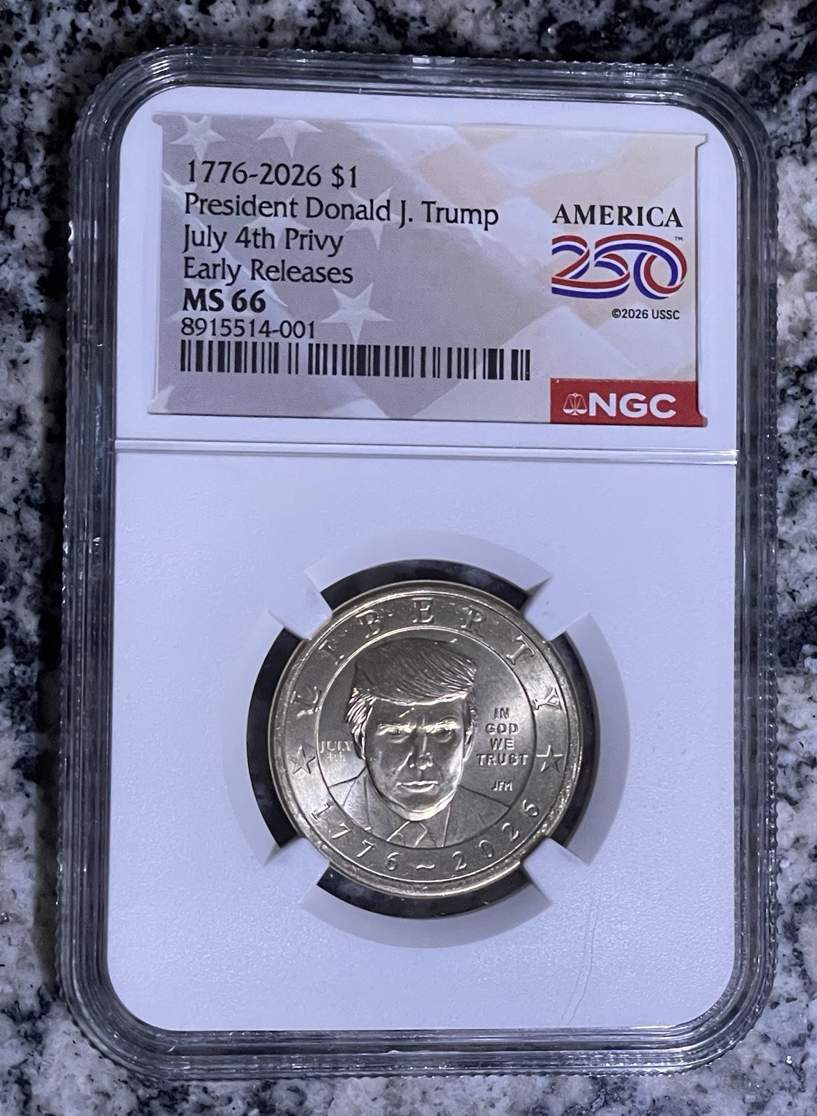 2026 Donald J Trump $1 Dollar NGC MS66 Early Releases -JULY 4TH PRIVY - IN STOCK 2026 Donald J Trump $1 Dollar NGC MS66 Early Releases -JULY 4TH PRIVY - IN STOCK