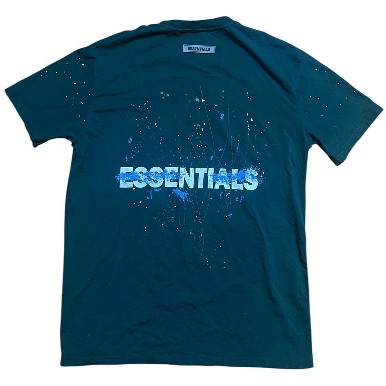 Essentials Inspired Fear Of God Paint Splatter t shirt M *Dimensions In Picture* Essentials Inspired Fear Of God Paint Splatter t shirt M *Dimensions In Picture*