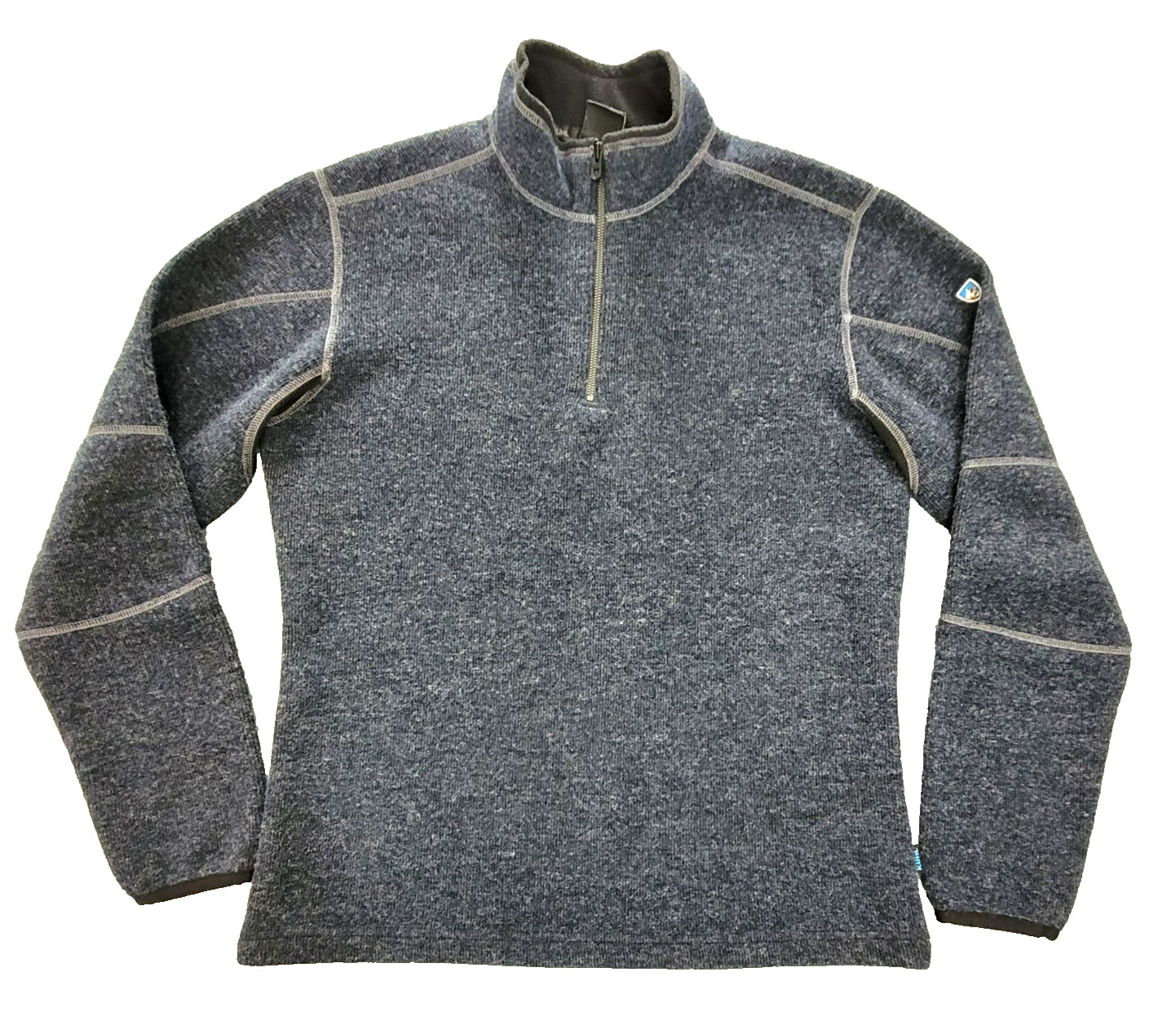 KÜHL Thor 1/4 Zip Sweater Wool Blend Microfleece Lined Performance Layer Men\'s L