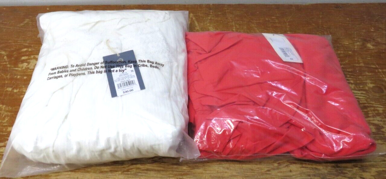 Universal Thread / A New Day 4X White Dress Red Top Set of 2