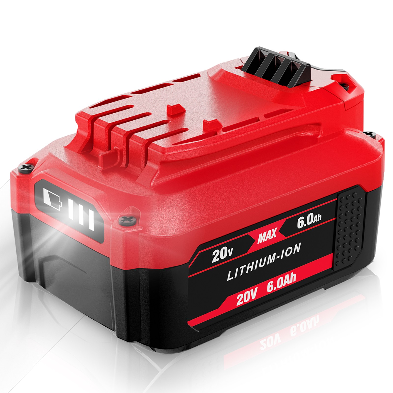 Pack 6.0Ah For Craftsman 20V Max V20 Lithium-Ion Battery CMCB206 CMCB204 CMCB202 Pack 6.0Ah For Craftsman 20V Max V20 Lithium-Ion Battery CMCB206 CMCB204 CMCB202
