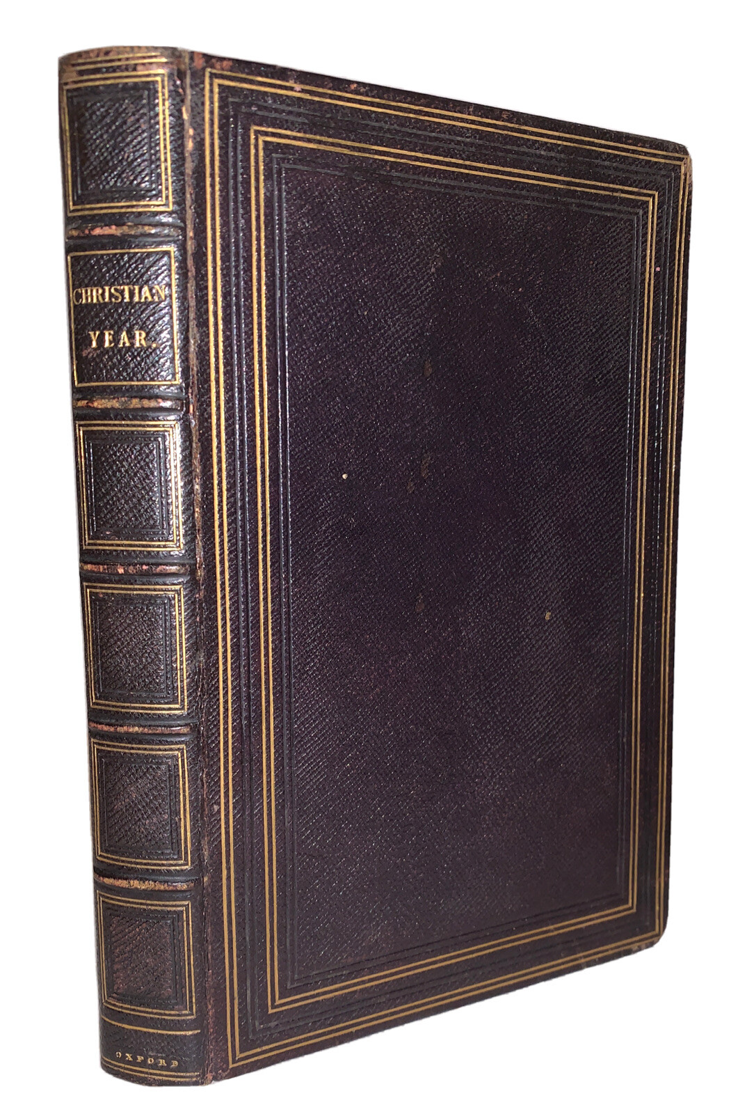 1840, BEAUTIFUL SIGNED BINDING by HAYDAY, THE CHRISTIAN YEAR, THOUGHTS IN VERSE