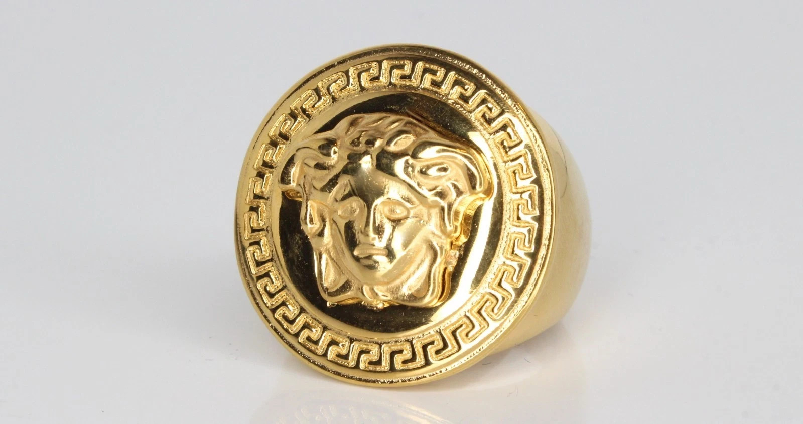 MASSIVE XL Medusa Men's Statement RING 26g ULTRA HEAVY WOW Gold MASSIVE XL Medusa Men's Statement RING 26g ULTRA HEAVY WOW Gold