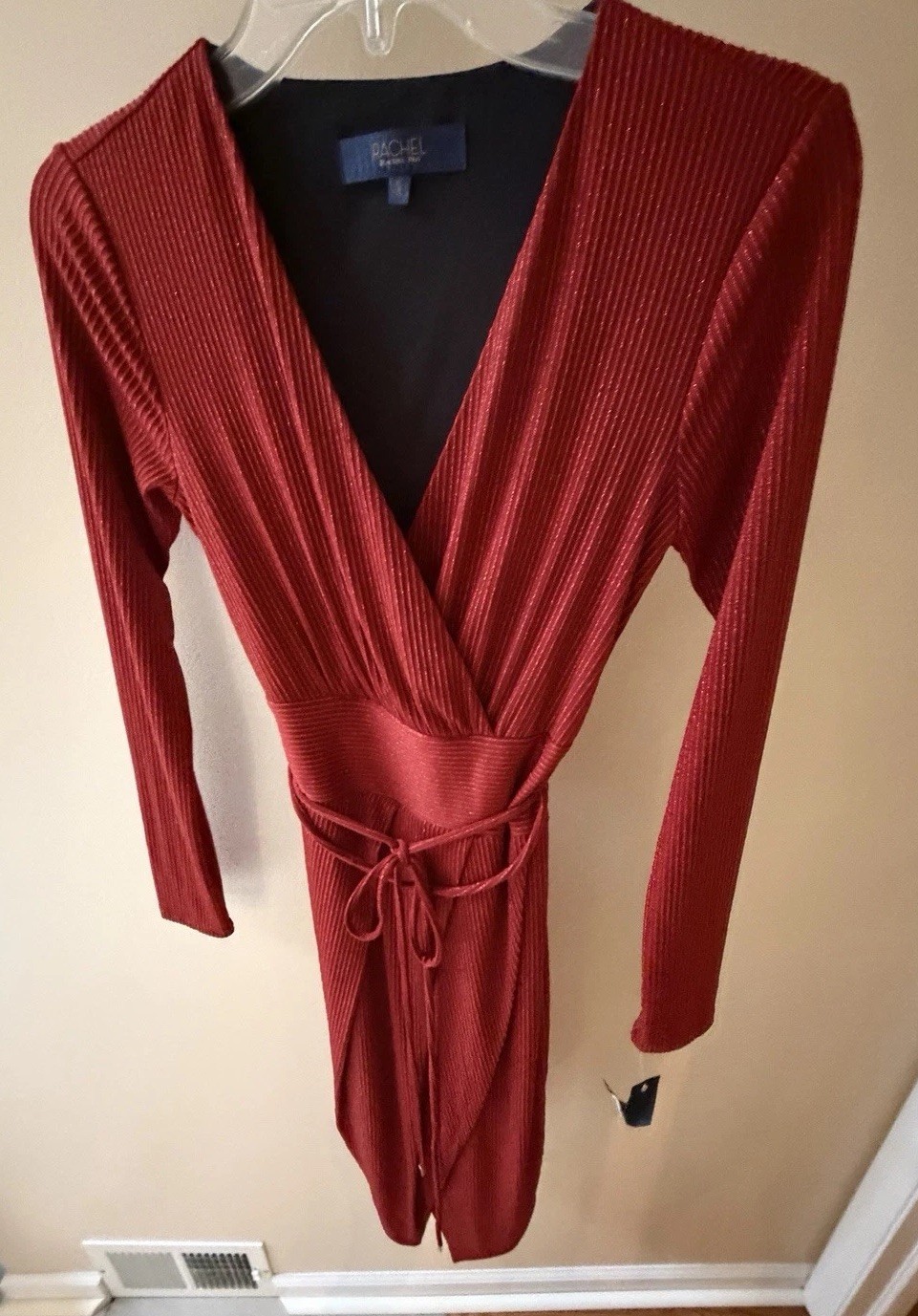 NWT Rachel Rachel Roy Red Metallic Wrap Dress - Size XS NWT Rachel Rachel Roy Red Metallic Wrap Dress - Size XS