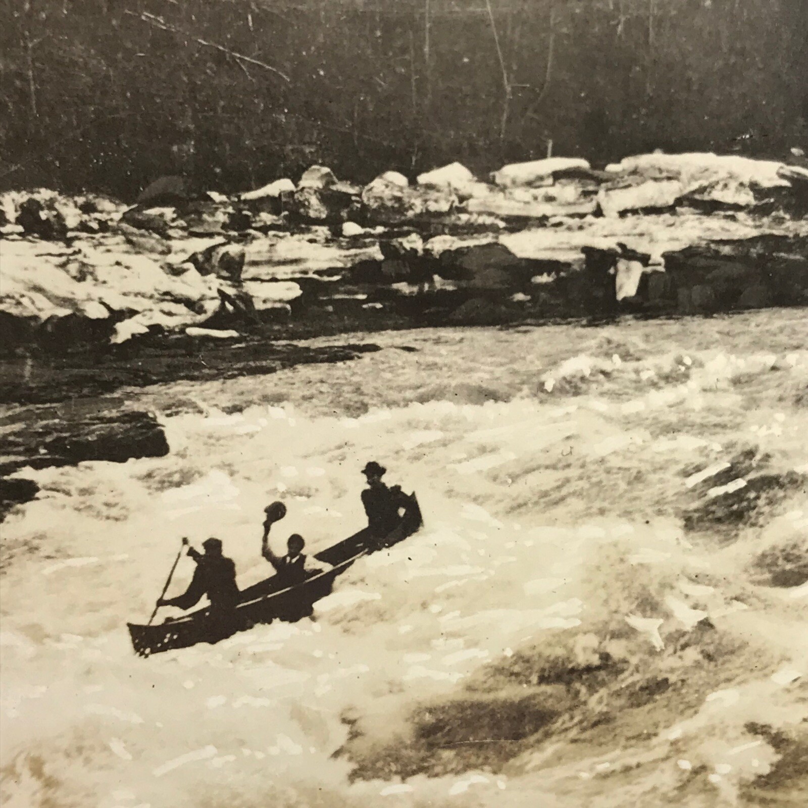 Shooting Whitehorse Rapids RPPC Vintage Postcard Real Photo Canada Shooting Whitehorse Rapids RPPC Vintage Postcard Real Photo Canada
