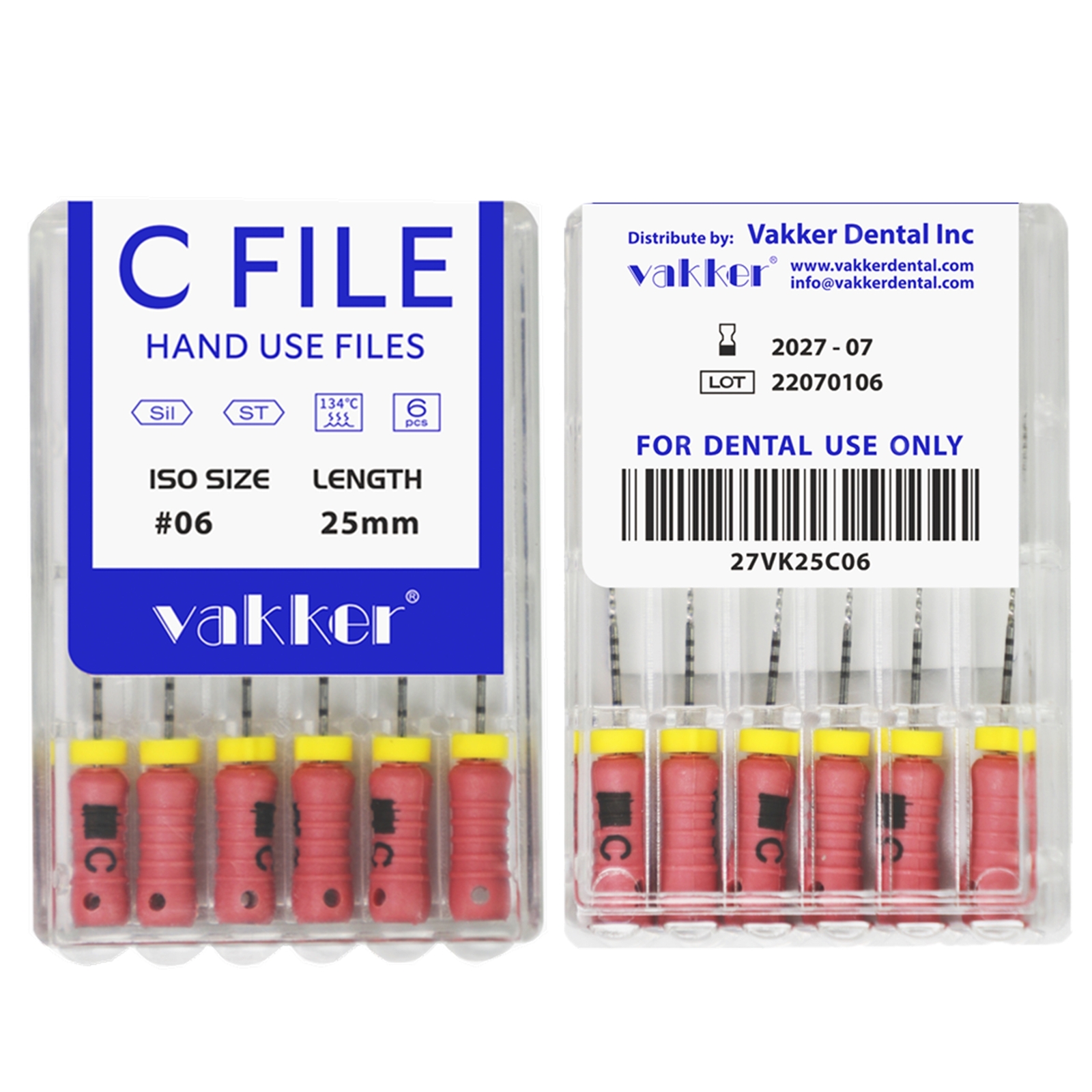 6pcs Dental Endodontic Root Canal Hand Use C Files Stainless Steel 21/25mm 6pcs Dental Endodontic Root Canal Hand Use C Files Stainless Steel 21/25mm
