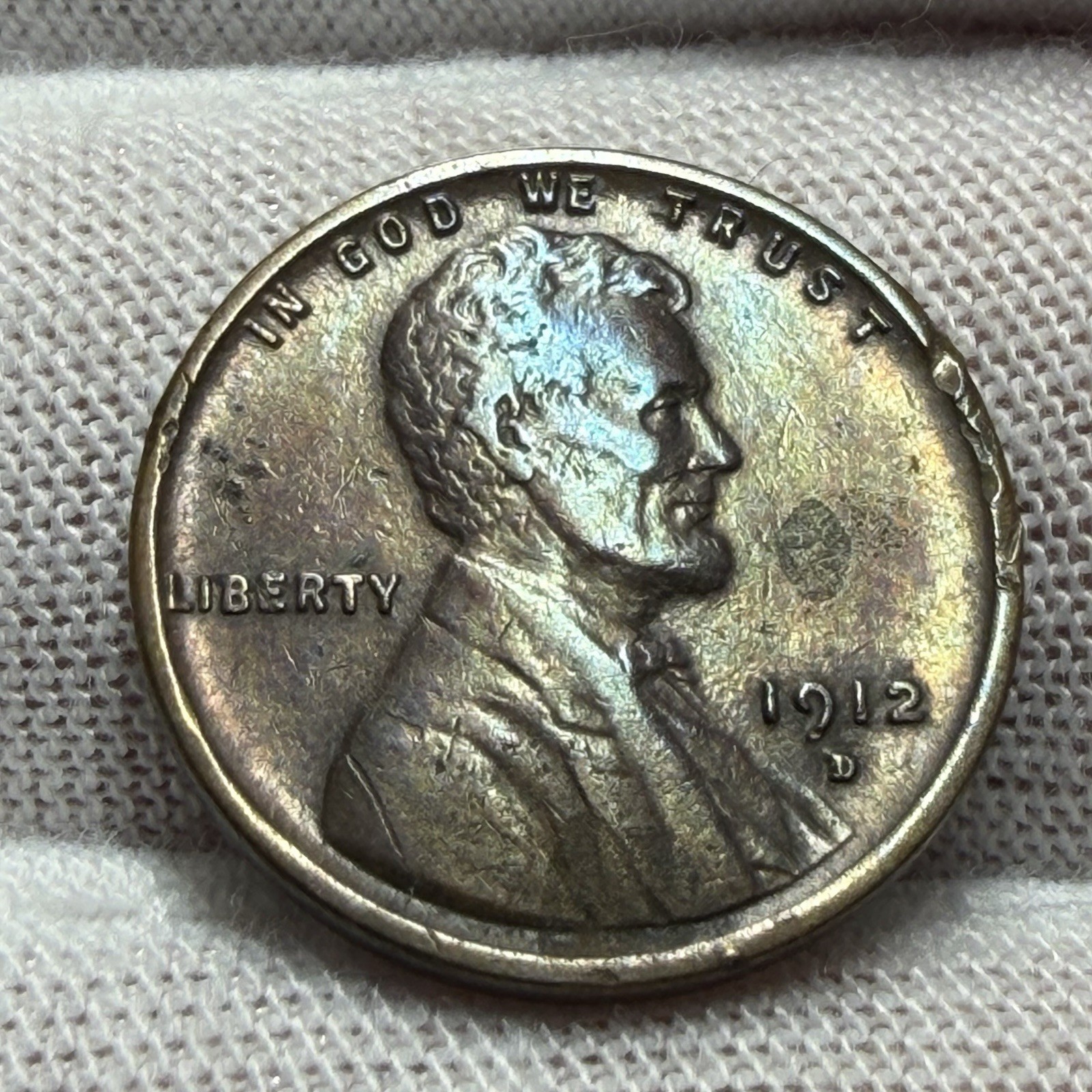 1912-D Semi-Key Date Lincoln Wheat Cent Penny receive coin pictured #6337
