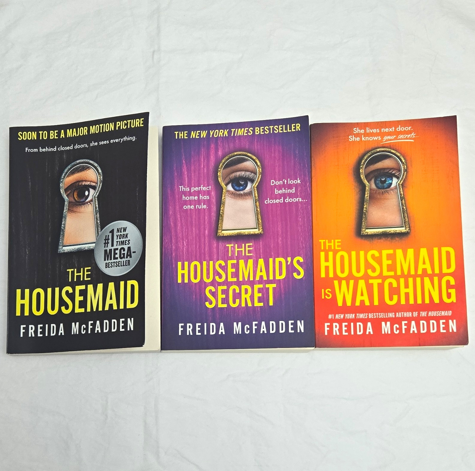 Freida McFadden Housemaid Series 3-Book Paperback Set Signed Inscribed