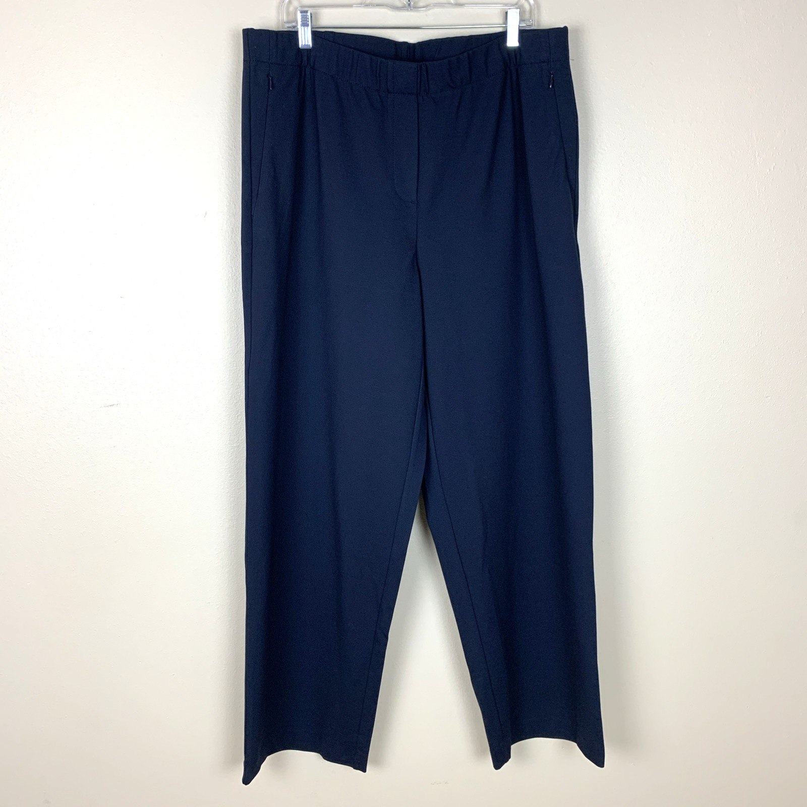 J Jill Ponte Straight Leg Pull On Trouser NEW Pants Size 2X Navy Blue Stretch J Jill Ponte Straight Leg Pull On Trouser NEW Pants Size 2X Navy Blue Stretch