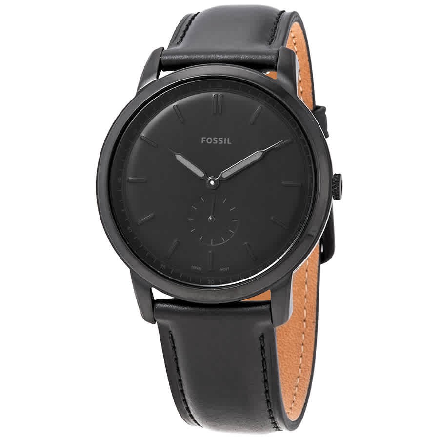 Fossil The Minimalist Quartz Black Dial Men\'s Watch FS5447