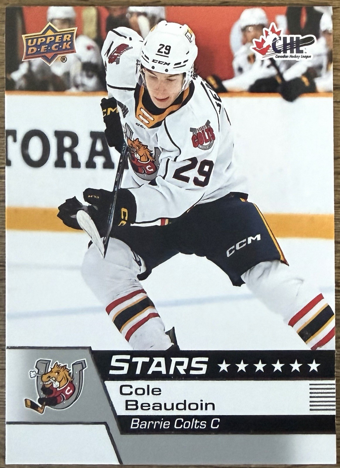 Cole Beaudoin Rookie 2025-26 Upper Deck CHL Stars #319  (RC) New York Rangers