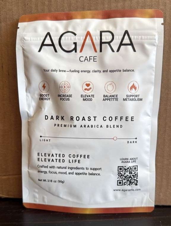 Agara Cafe Dark Roast Coffee – 90g – 30 Servings – Premium Arabica Blend – New