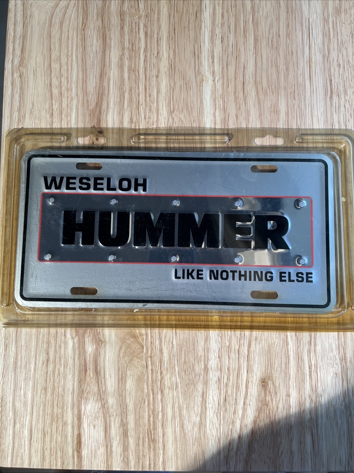 Vintage Weseloh Hummer Like Nothing Else Plate – Original 2005 Era Vintage Weseloh Hummer Like Nothing Else Plate – Original 2005 Era