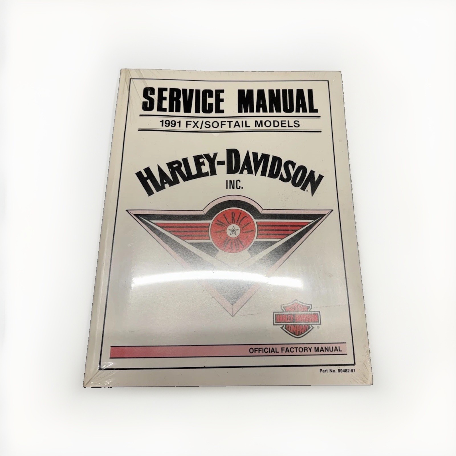 1991 Harley-Davidson FX/Softail Models Original Service Manual SEALED, 99482-91 1991 Harley-Davidson FX/Softail Models Original Service Manual SEALED, 99482-91