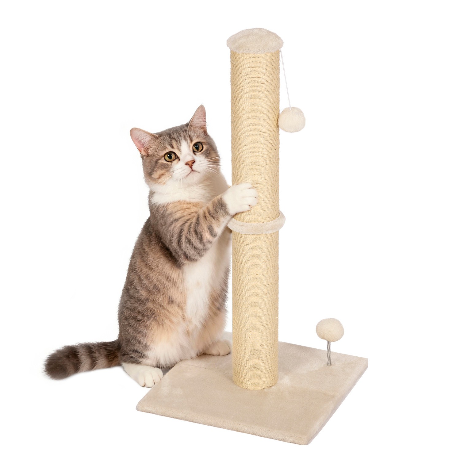 33 Inch Cat Scratching Post Cat Scratcher Natural Sisal Rope Scratch Post Trees 33 Inch Cat Scratching Post Cat Scratcher Natural Sisal Rope Scratch Post Trees