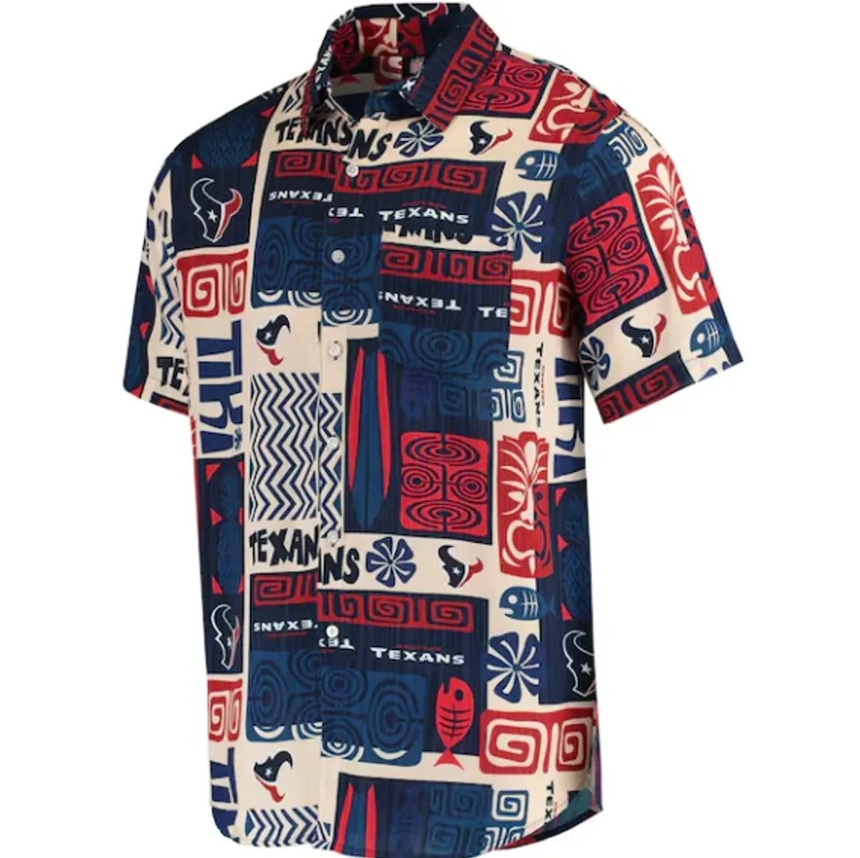 Texas Tiki Floral Hawaiian Shirt Men Women Beach Party
