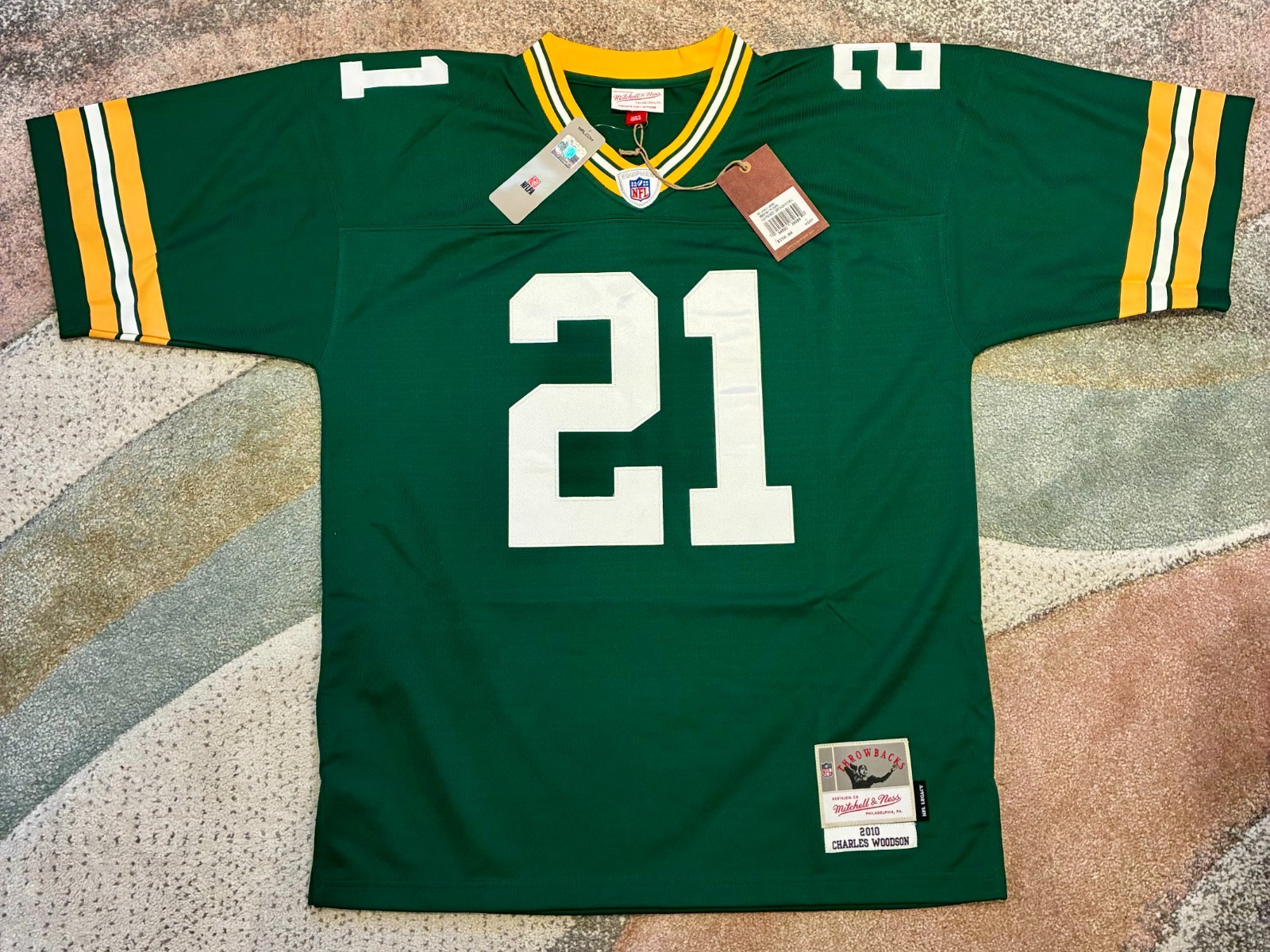 Fanatics Charles Woodson Auto Jersey Green Bay Packers NFL Mitchell & Ness ⭐