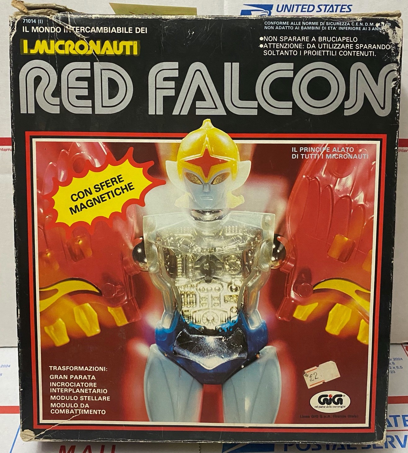 1978 MEGO Micronaut Red Falcon I MICRONAUTI GIG Missile Firing version read 1978 MEGO Micronaut Red Falcon I MICRONAUTI GIG Missile Firing version read