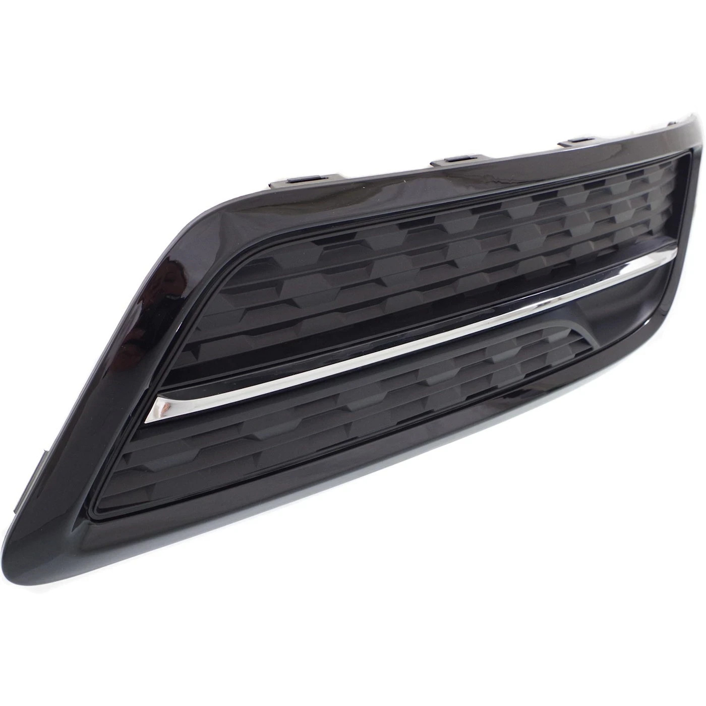 For 2014-2016 Acura MDX Black and Chrome Fog Light Cover  Front Passenger Side