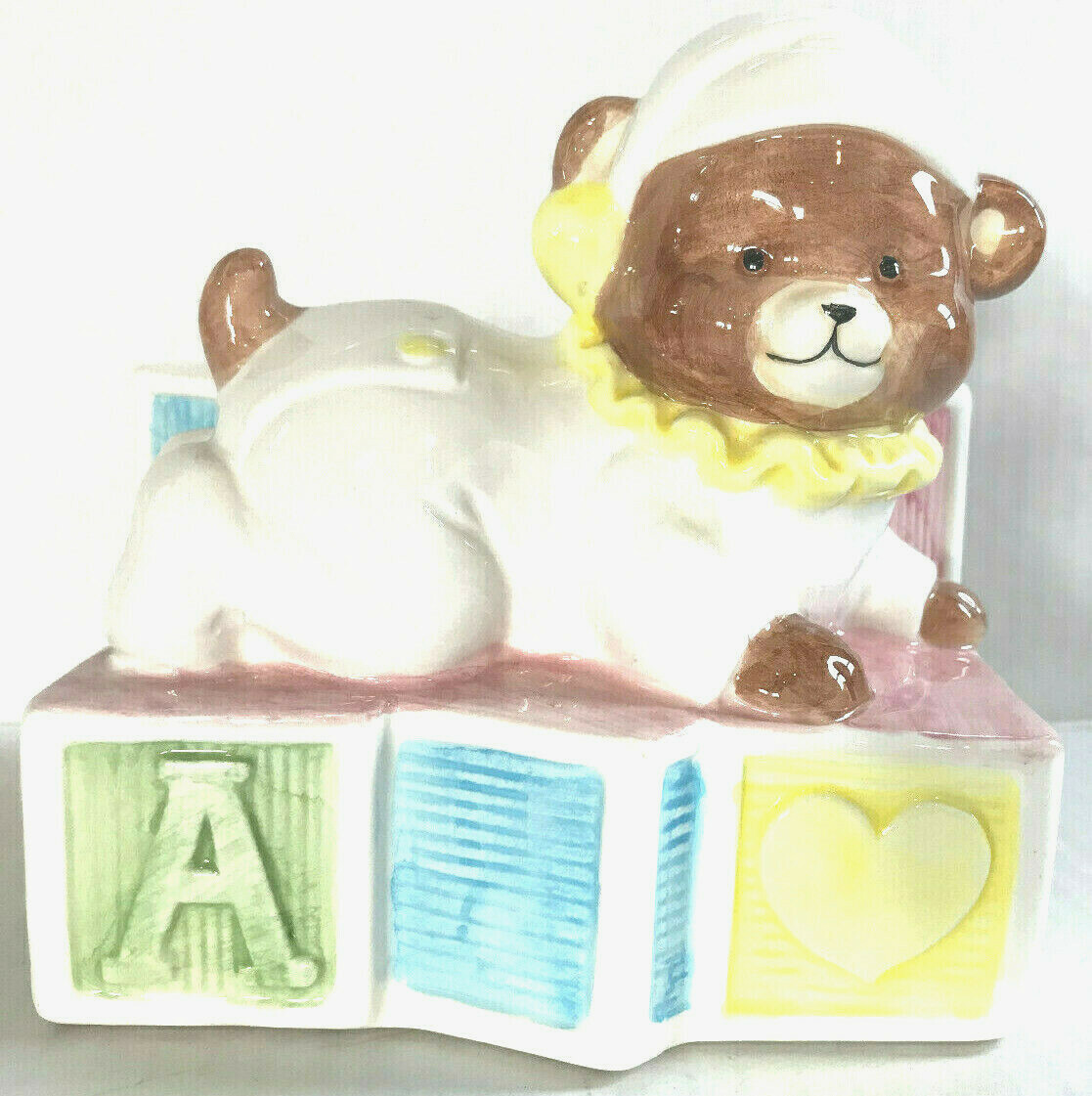 Vintage Napco Nursery Baby ABC Planter Ceramic 5\ Vintage Napco Nursery Baby ABC Planter Ceramic 5\