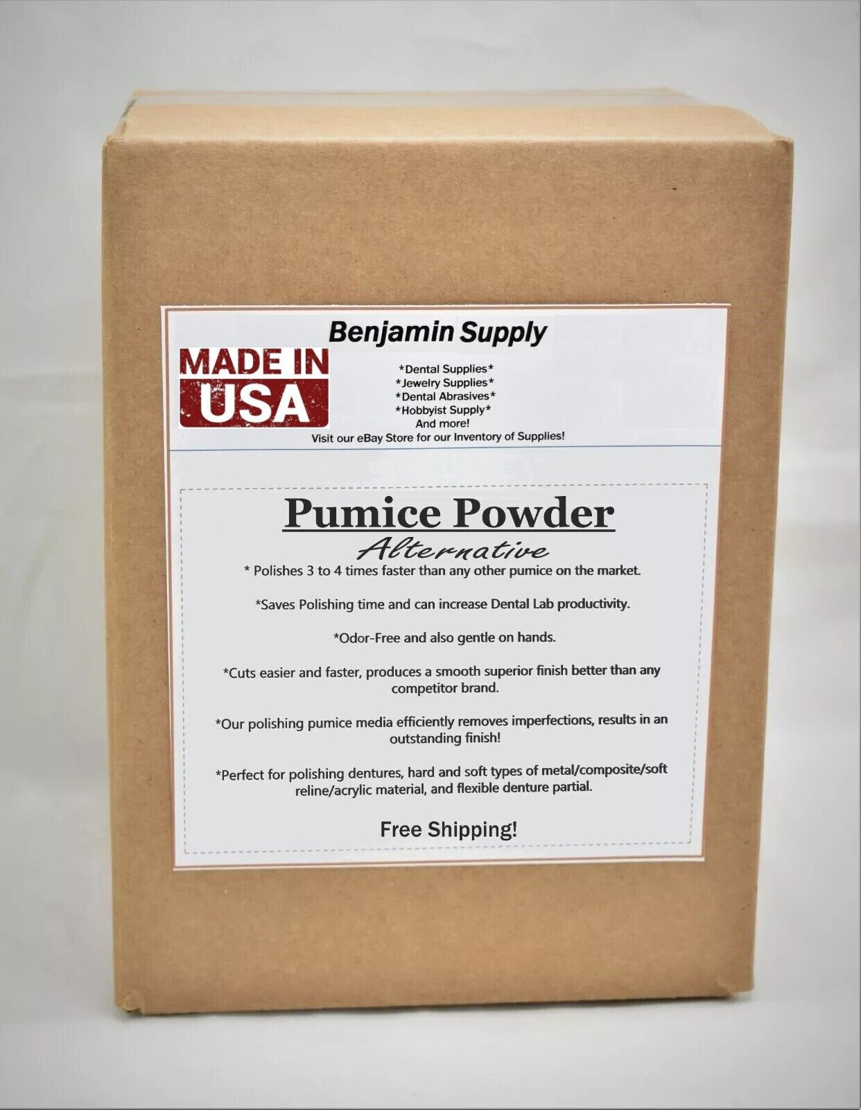 1 LB Fine Dental Lab Pumice Alternative Polishing Powder Acrylic Jewelry Metals