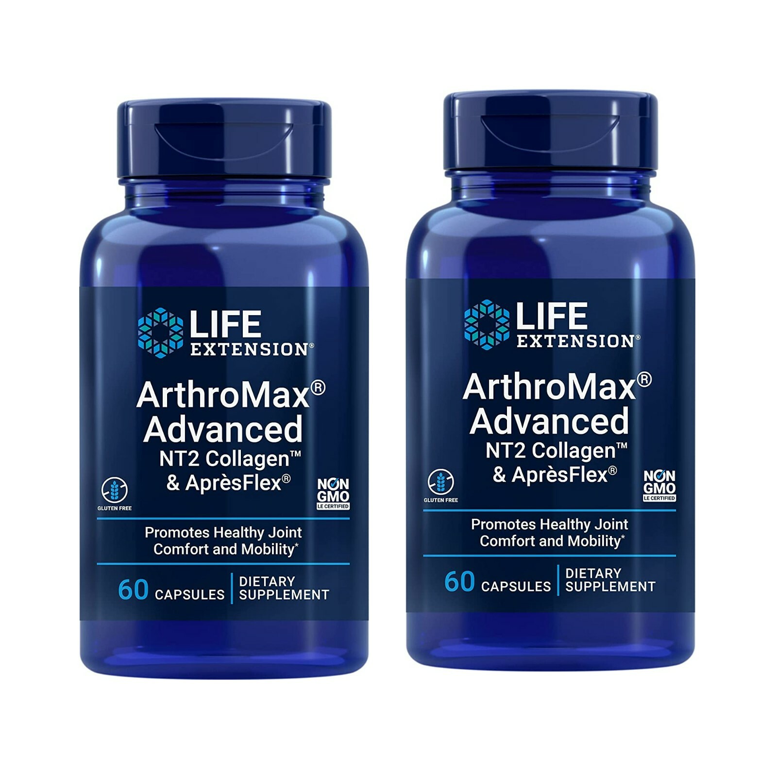 2PCS Life Extension ArthroMax Advanced with NT2 Collagen AprèsFlex Joint Comfort 2PCS Life Extension ArthroMax Advanced with NT2 Collagen AprèsFlex Joint Comfort