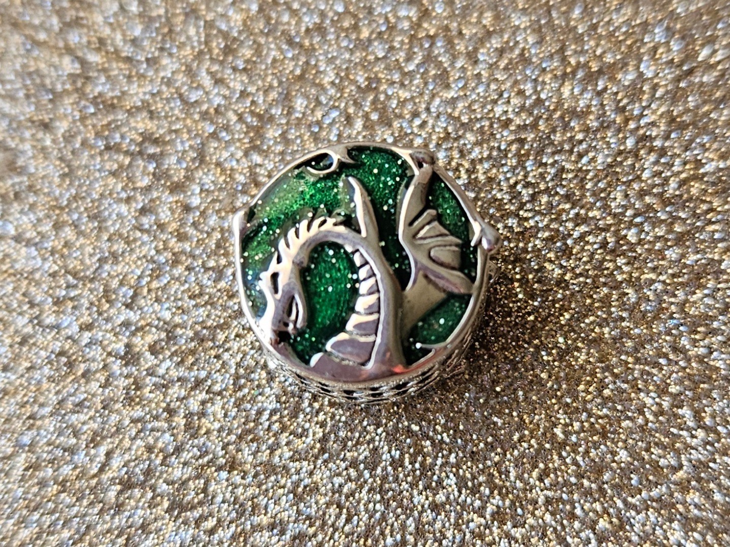 Authentic Pandora Maleficent Silver Double Sided Charm