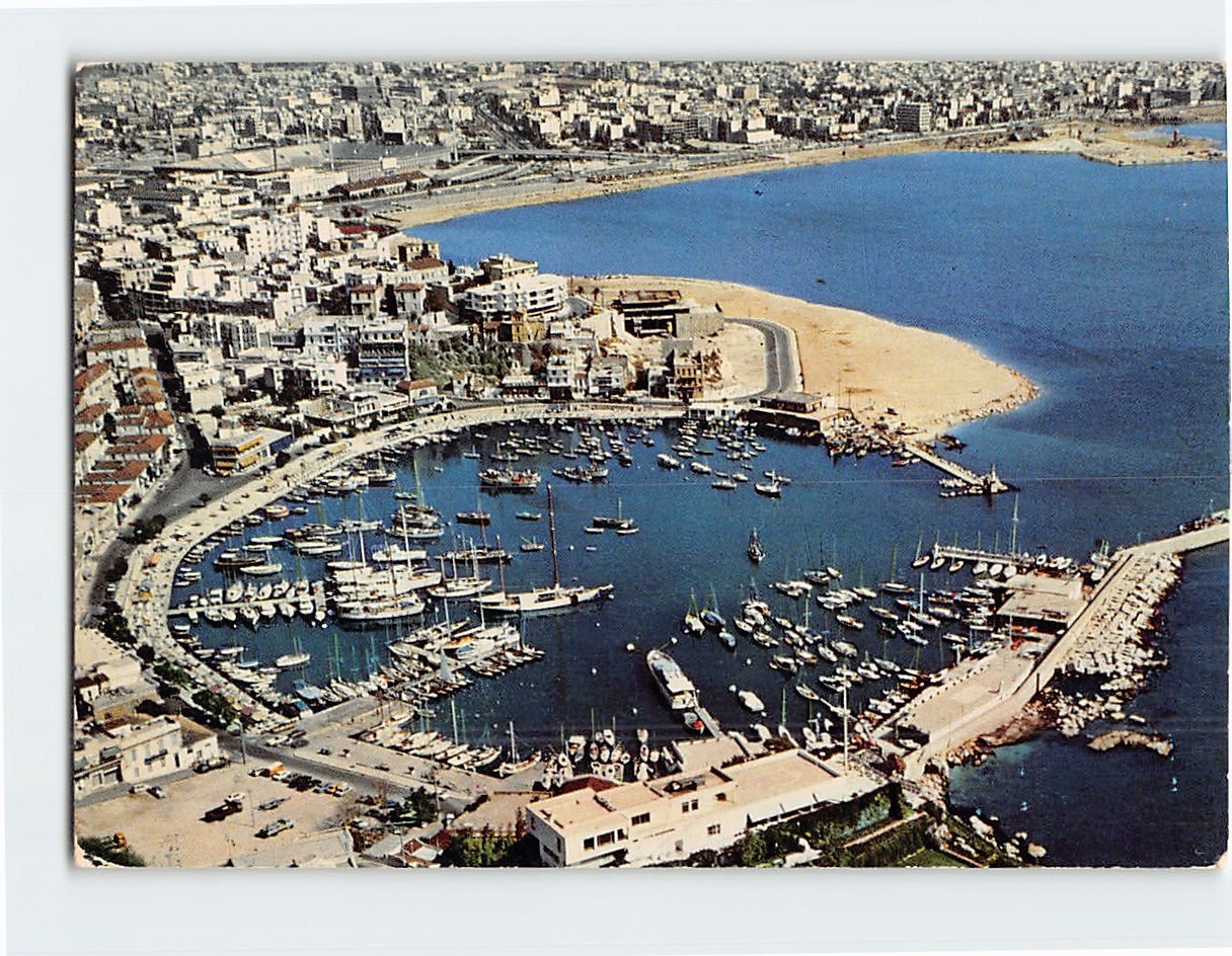 Postcard Aerial View Port of Piraeus Athens Greece