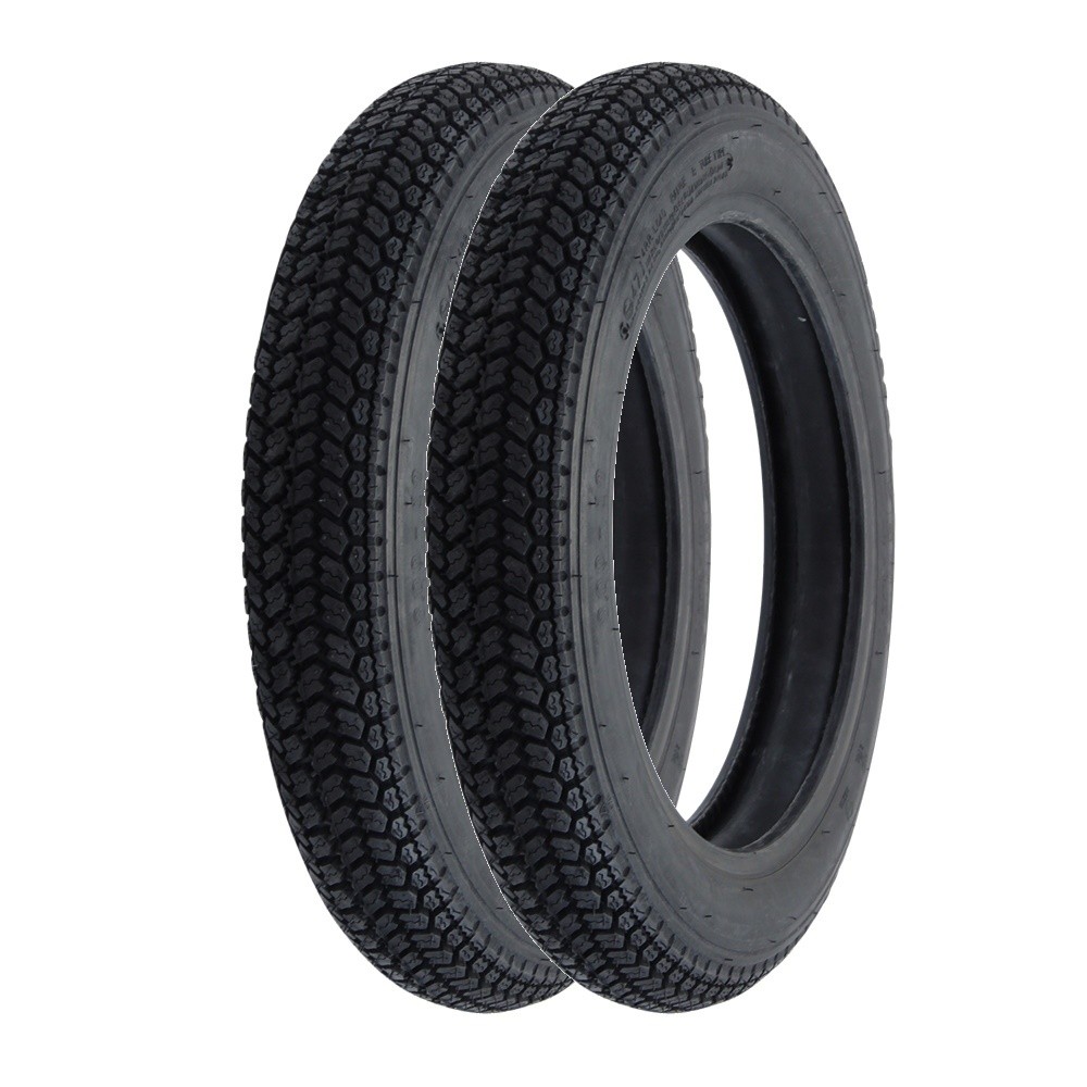 Tyre Set 2x Kenda K315 3.00-12 (3,00 x 12) 47J TT for Simson Scooter SR50 SR80