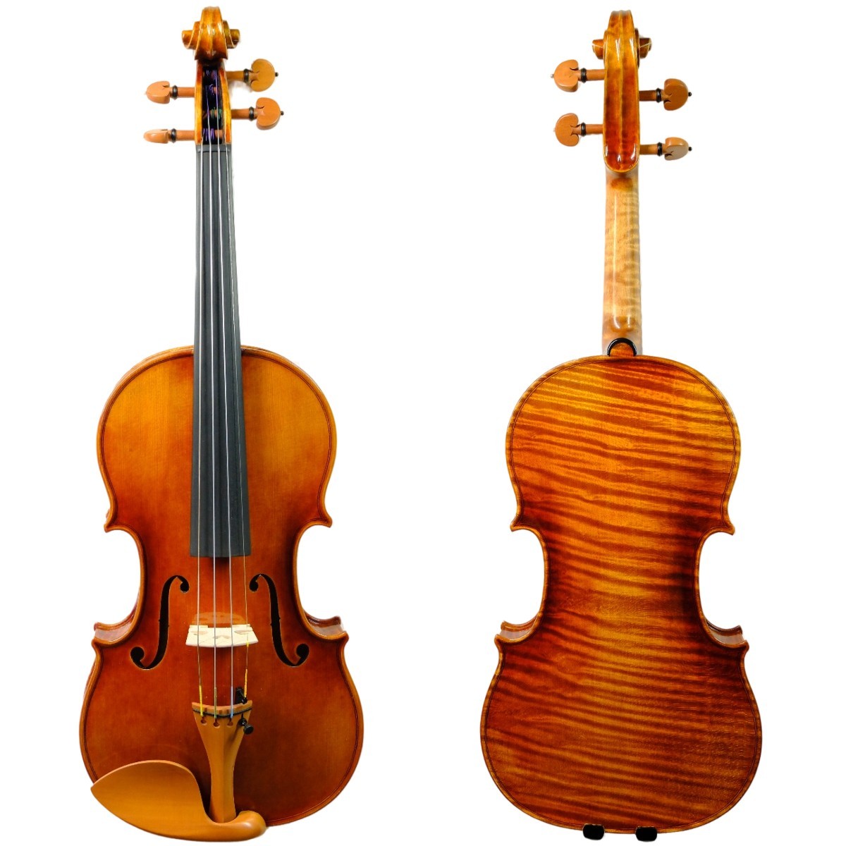 4/4 Strad 1715 Professional Violin Outfit Italian Spruce One-Piece Flamed Maple