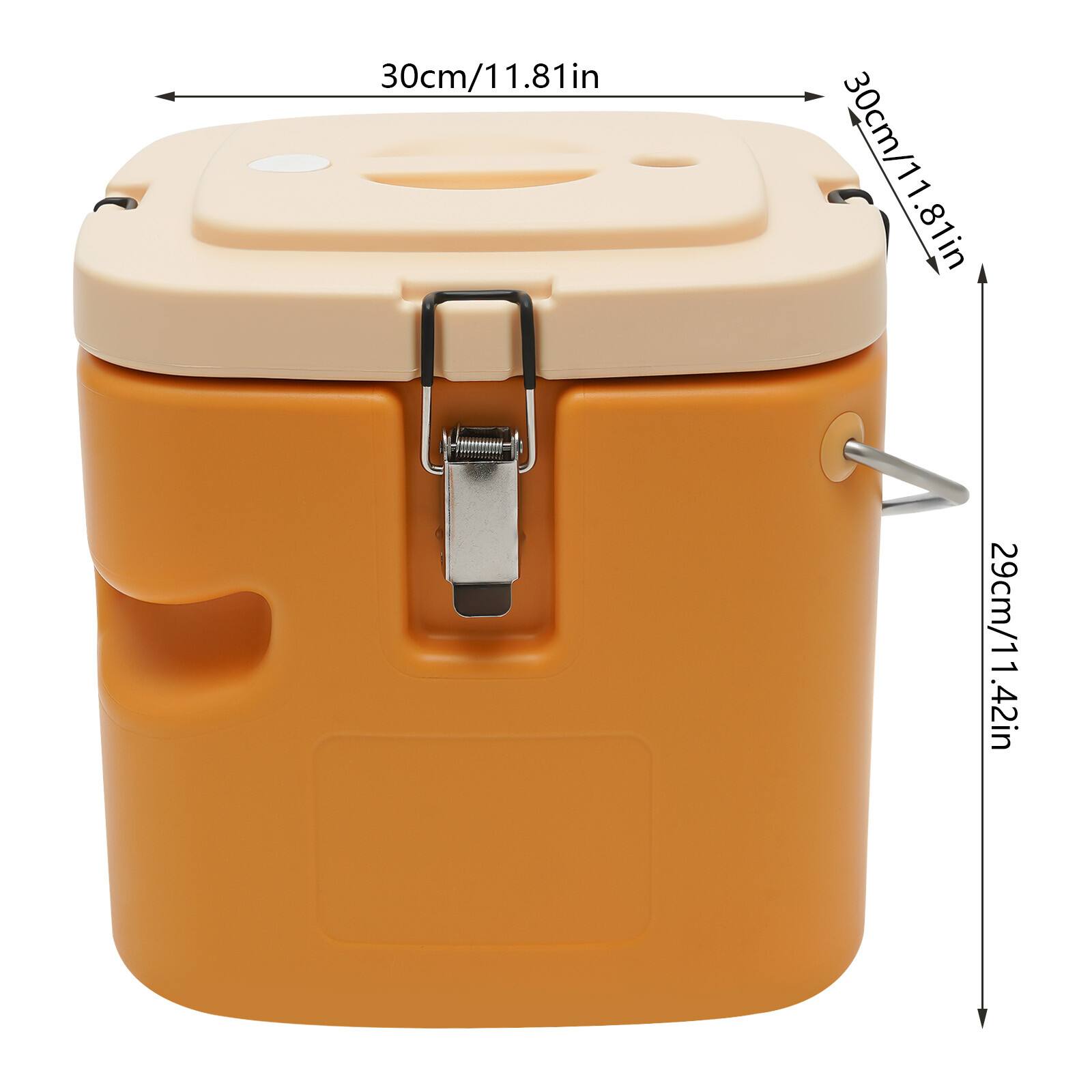Commercial Food Warmer Insulated Soup Carrier Coolers for Food 2.5Gal Yellow USA