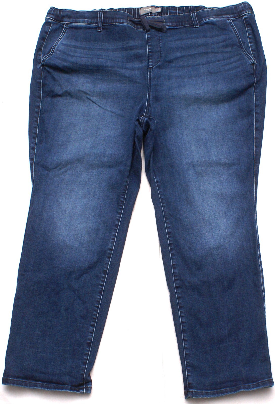 Torrid Weekend Boyfriend Straight Jeans Plus 4X Super Soft Elastic Waist (46X28)