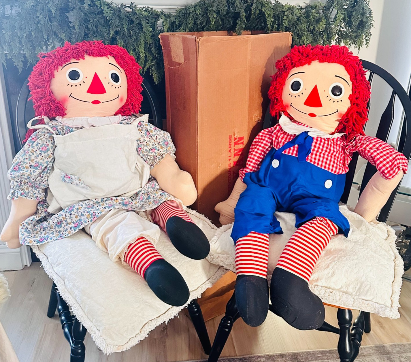 vtg Knickerbocker Raggedy Ann & Andy 60s 42\