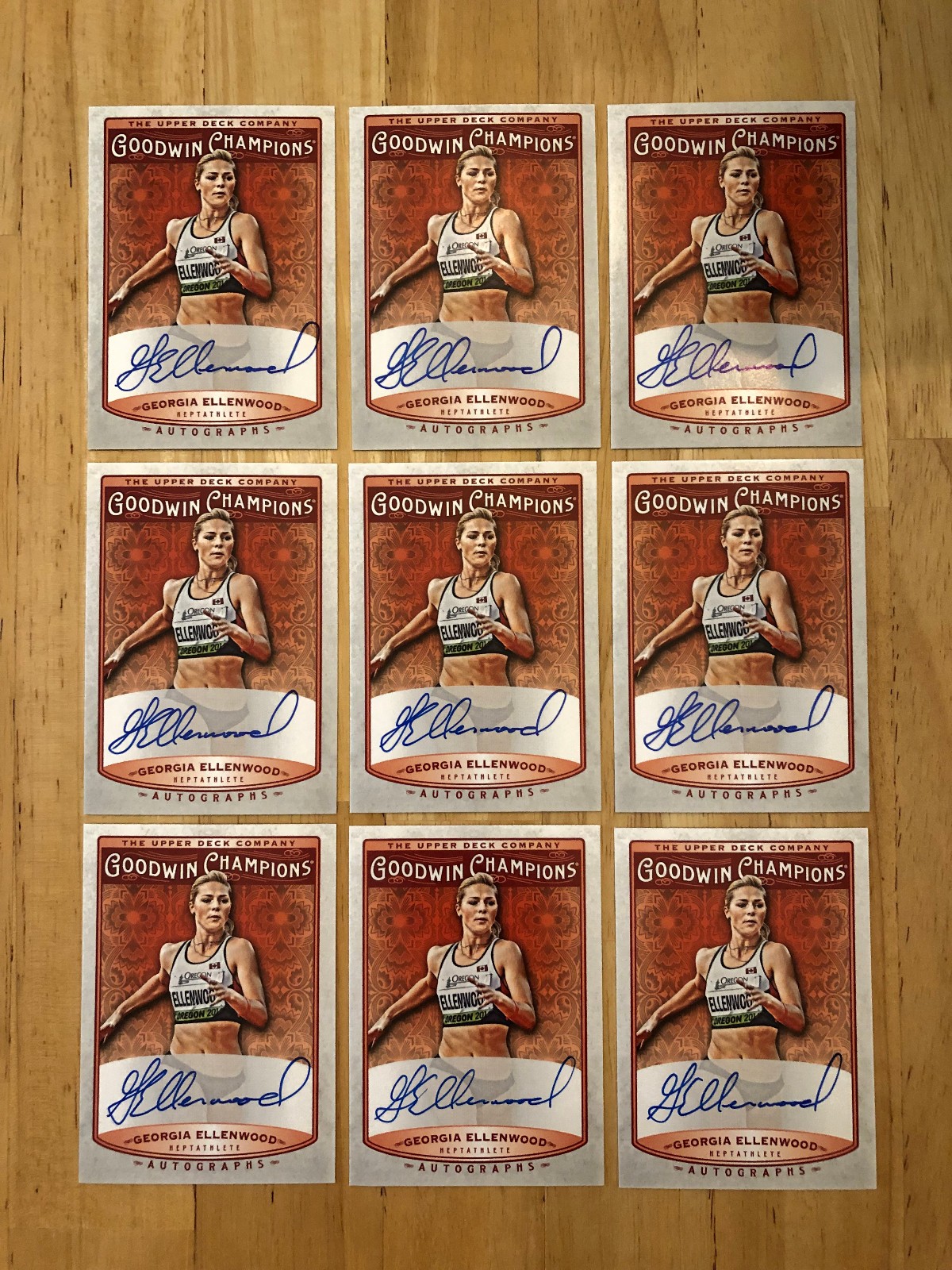2019 Upper Deck Goodwin Champions Georgia Ellenwood #A-GE Rookie Auto