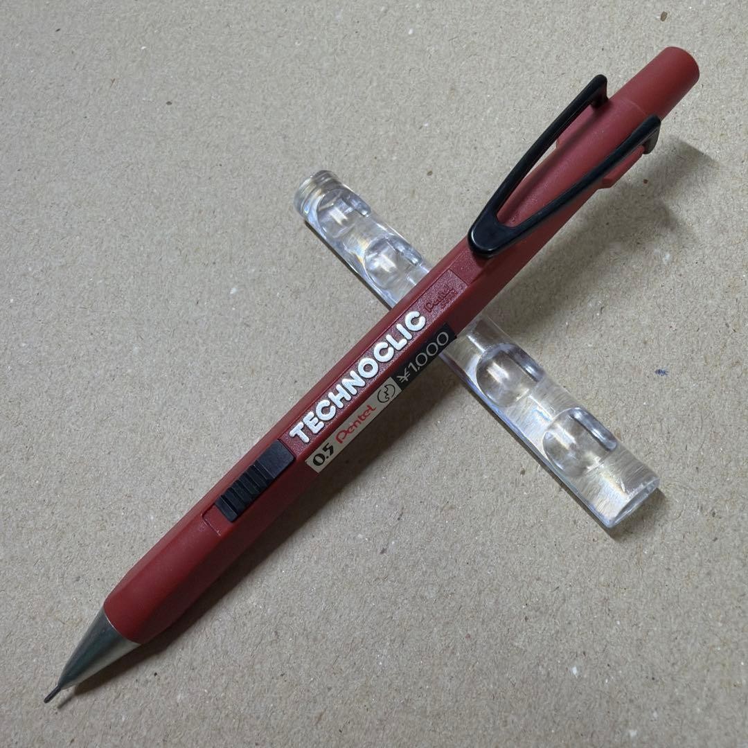 PENTEL TechnoClic PN105 Automatic Mechanical Pencil 0.5 Red Discontinued