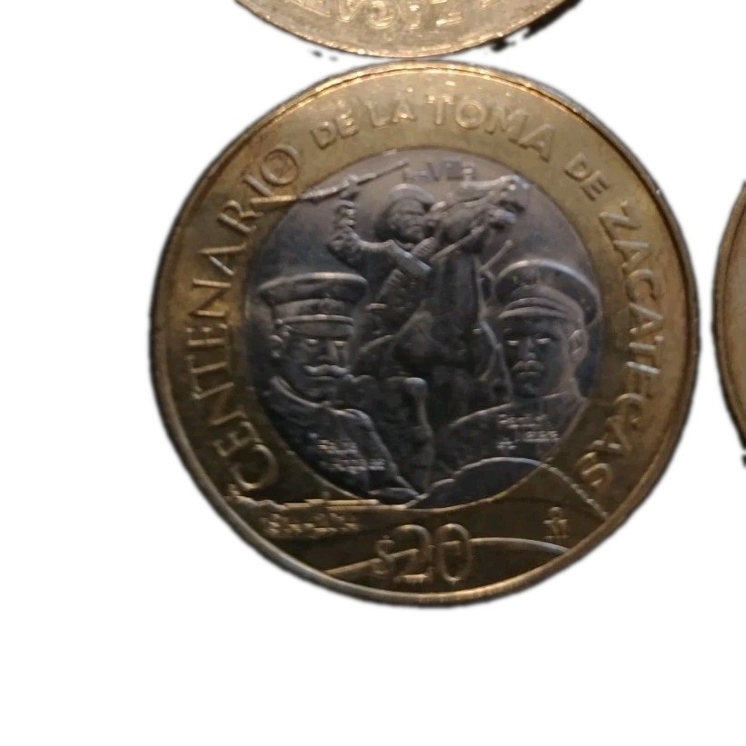 Rare 2014 Mexico 20 Pesos Centenario Toma de Zacatecas Coin - Near Mint Cond Rare 2014 Mexico 20 Pesos Centenario Toma de Zacatecas Coin - Near Mint Cond