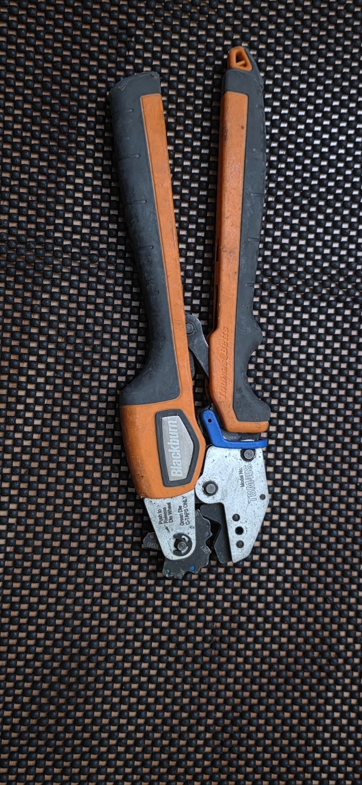 Thomas & Betts TBM45S Ratchet Crimping Tool – Heavy Duty Wire Crimper  