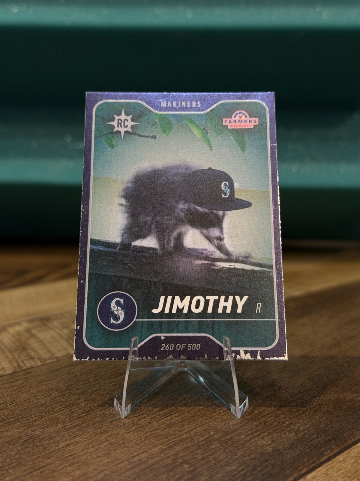 Seattle Mariners 🦝 JIMOTHY 🦝 Card Rookie 8/5/26 - SSP- #260 of 500 Foil - LP Seattle Mariners 🦝 JIMOTHY 🦝 Card Rookie 8/5/26 - SSP- #260 of 500 Foil - LP