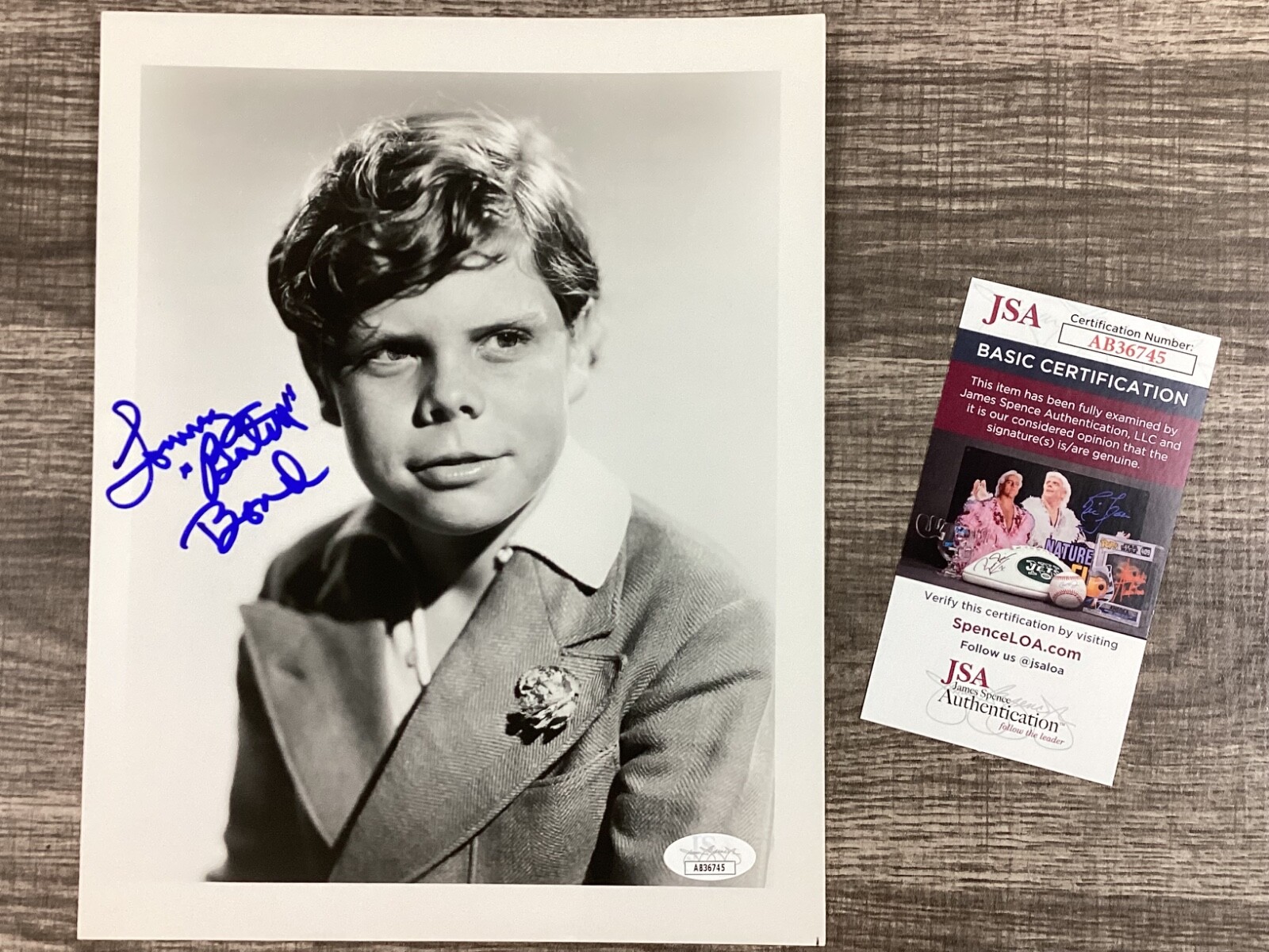 (SSG) Rare TOMMY 'Butch' BOND Signed 8X10 