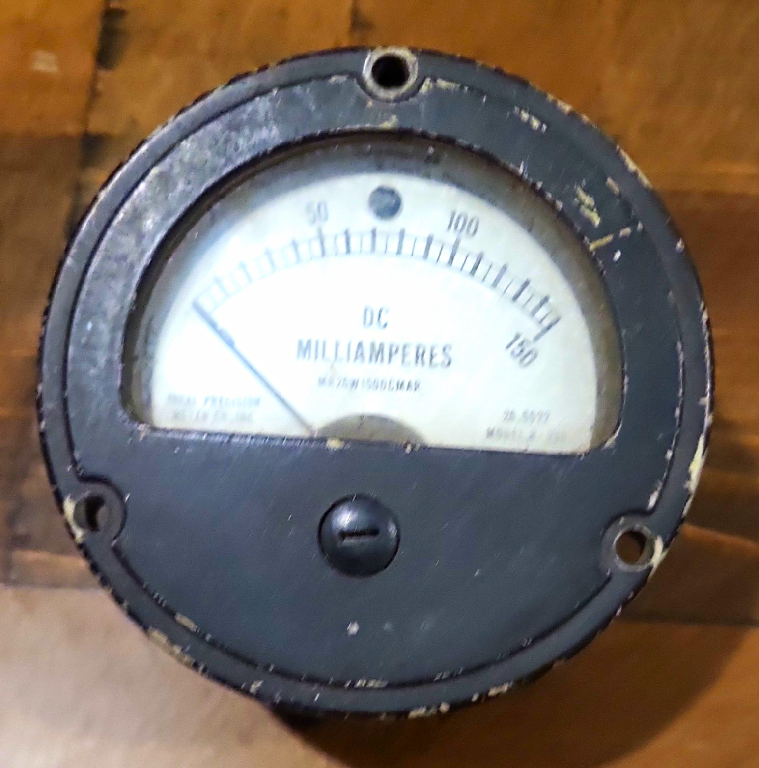 Vintage Weston Model 301 DC Milliammeter 0-150 mA Panel Meter Untested