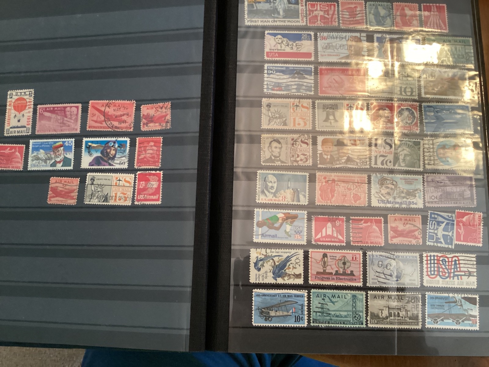 ICOLLECTZONE  US Airmail Lot packet. About 55 diff collection VF used (B900-800)