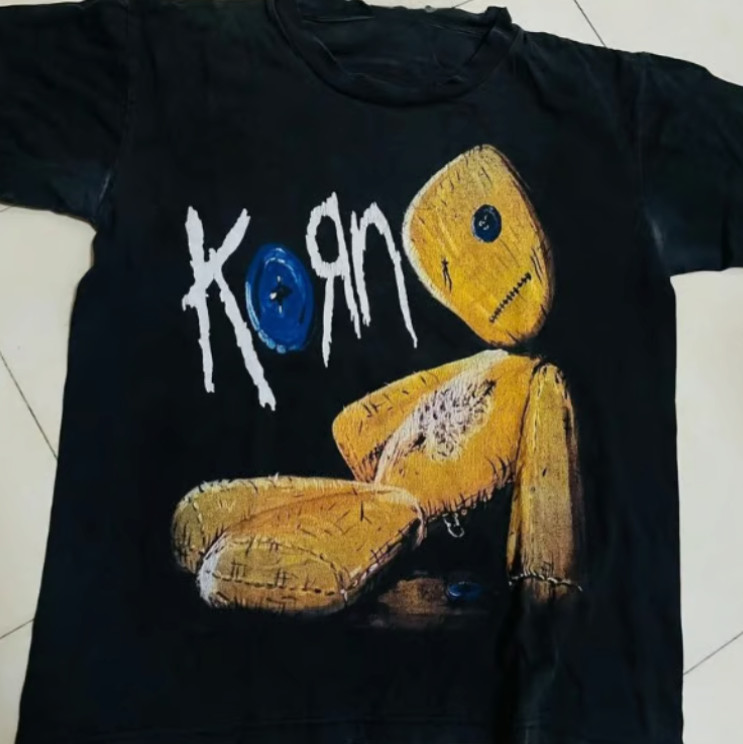 New w/ tags Korn Band T-Shirt Vintage Style 100% Cotton Gildan NWT Graphic Tee