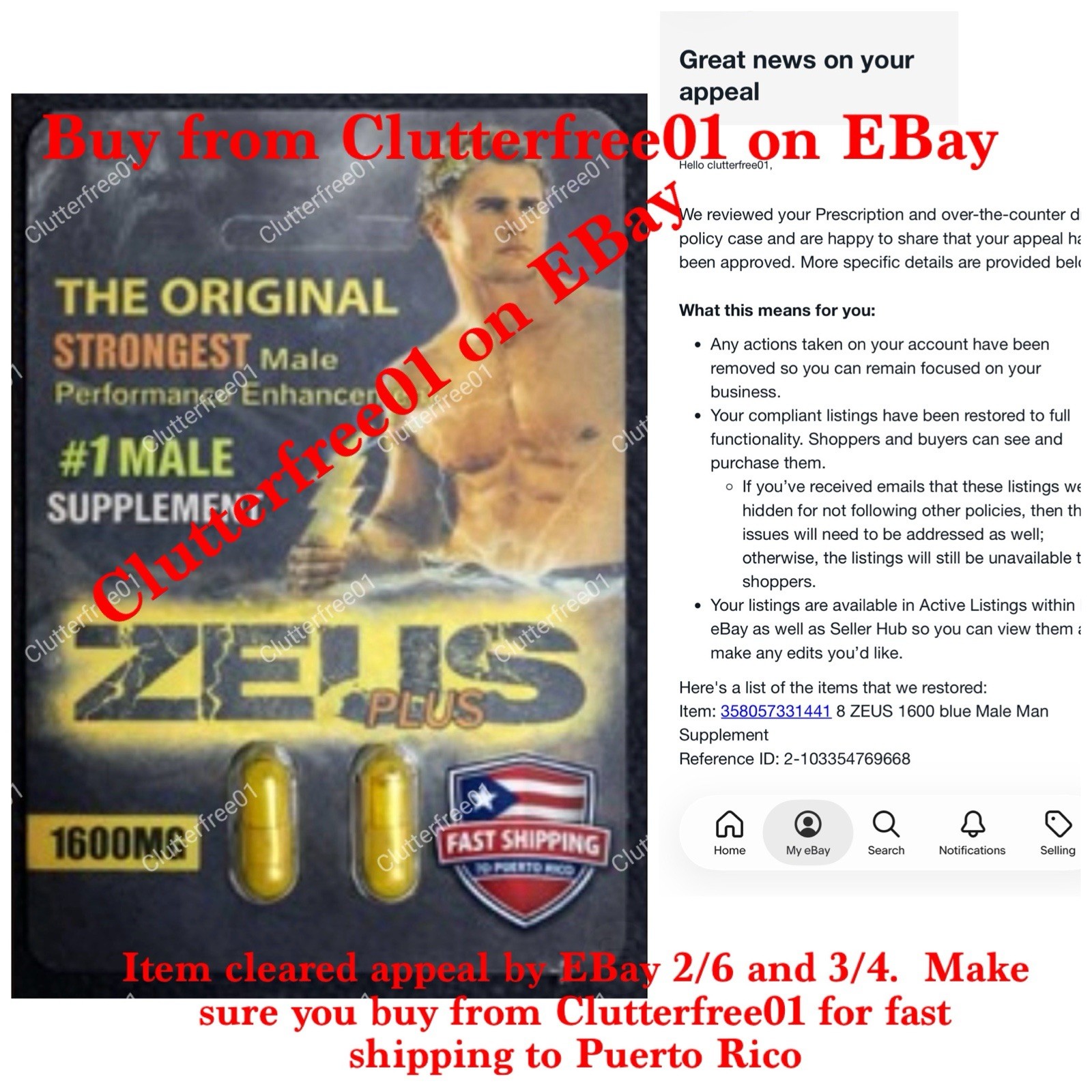 14 ZEUS 1600 gold Male Suppliment Men 