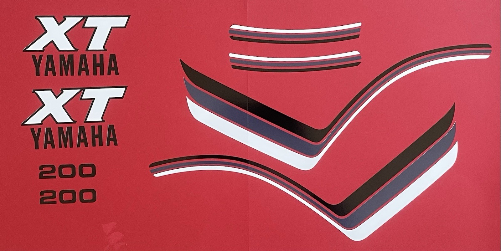 1982 Yamaha XT200 decals SET, NOS STYLE
