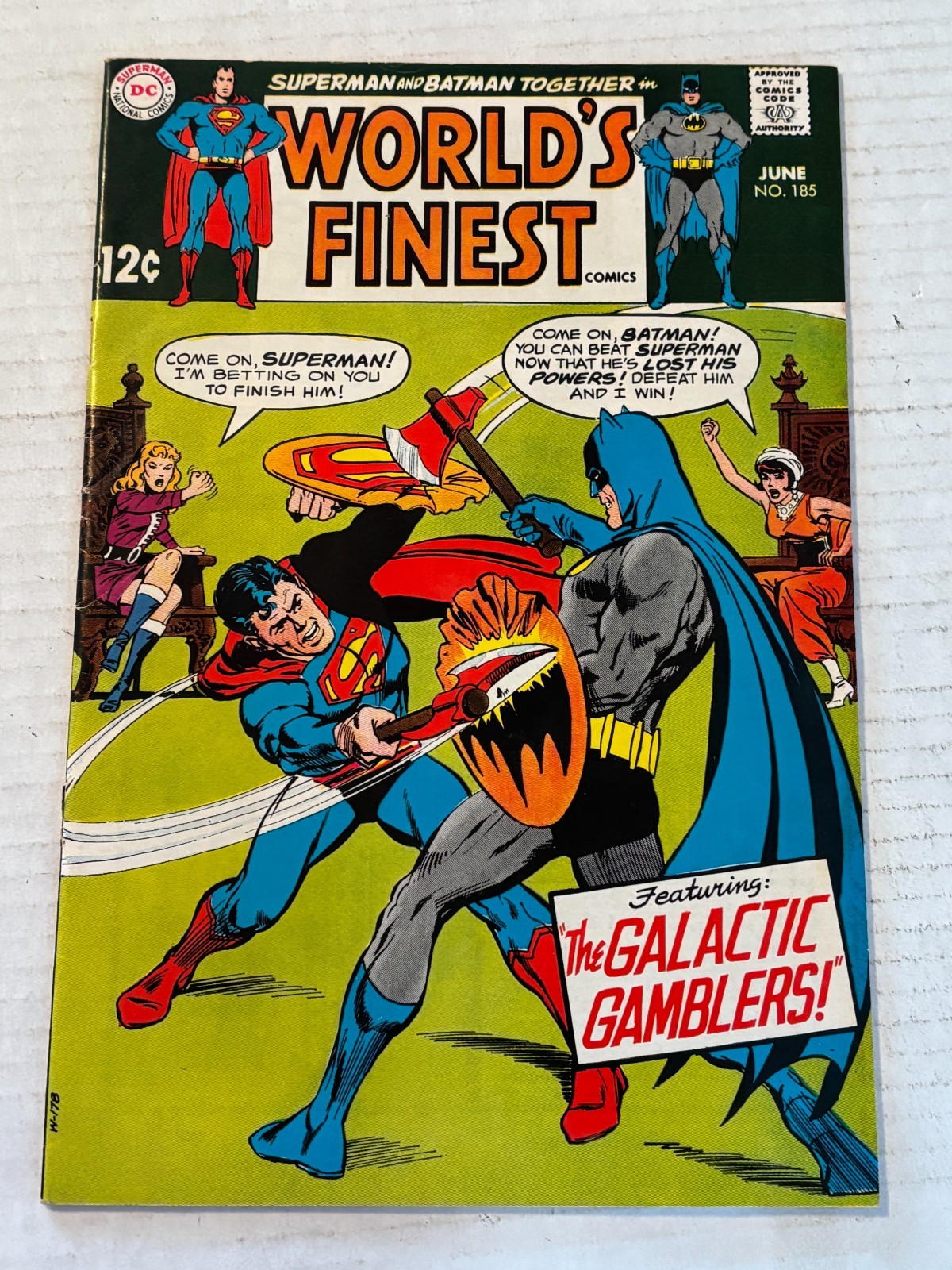 1969 DC World\'s Finest Comics #185 Comic Book /B798 1969 DC World\'s Finest Comics #185 Comic Book /B798