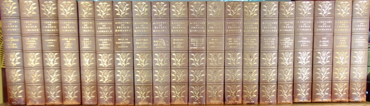 1902 A Century of French Romance (20 volume set), Balzac, Hugo, Dumas &c.