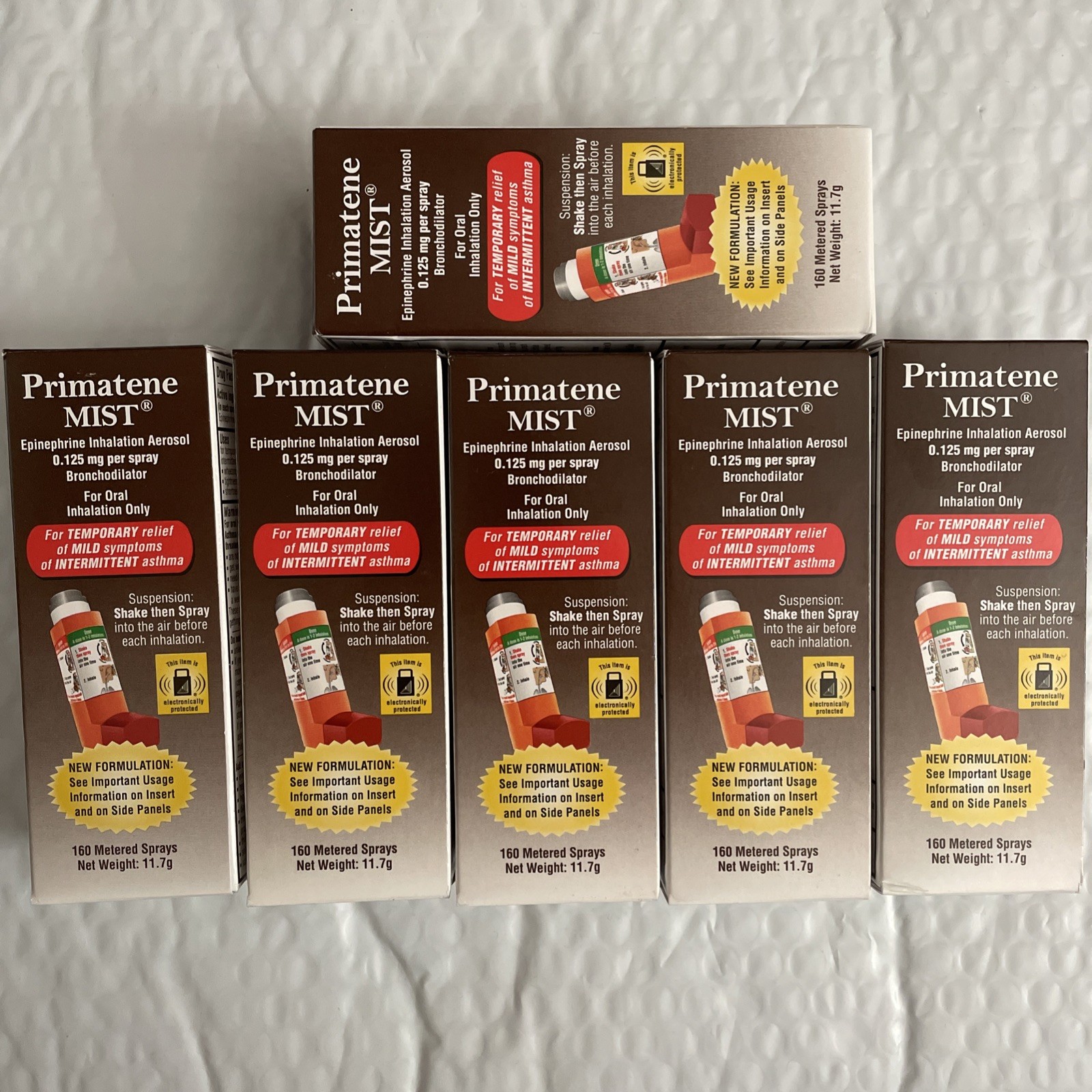 6 Lot Primatene Mist Epinephrine Inhalation Aerosol. Exp: 9/2027. New 6 Lot Primatene Mist Epinephrine Inhalation Aerosol. Exp: 9/2027. New