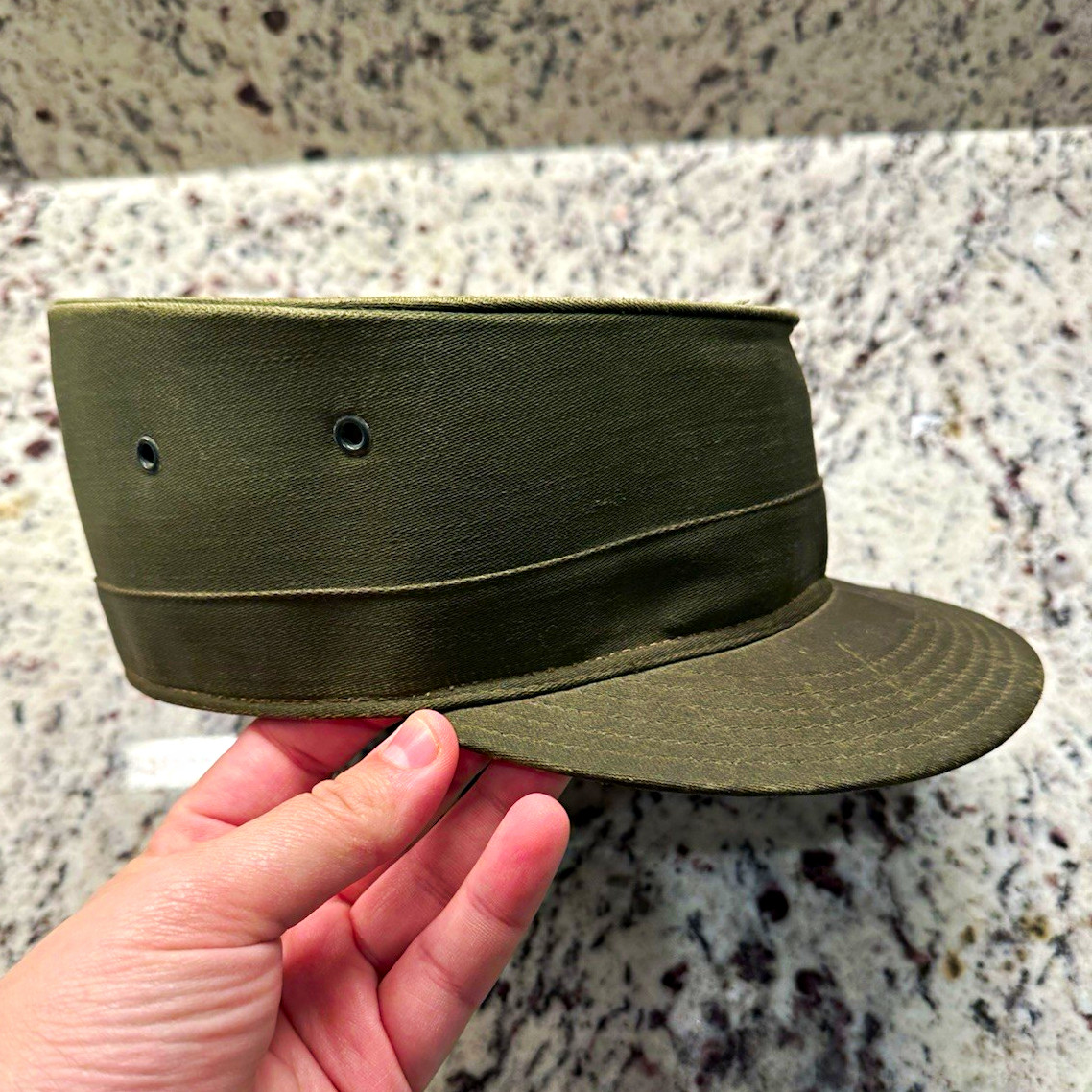 RARE VTG 1950s Ironsides Military Hat Made in St. Louis Size 6 3/4 RARE VTG 1950s Ironsides Military Hat Made in St. Louis Size 6 3/4